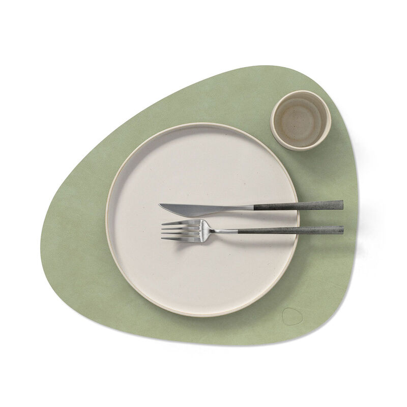 LIND DNA Tablemat Curve Nupo - Olive Green image number 1